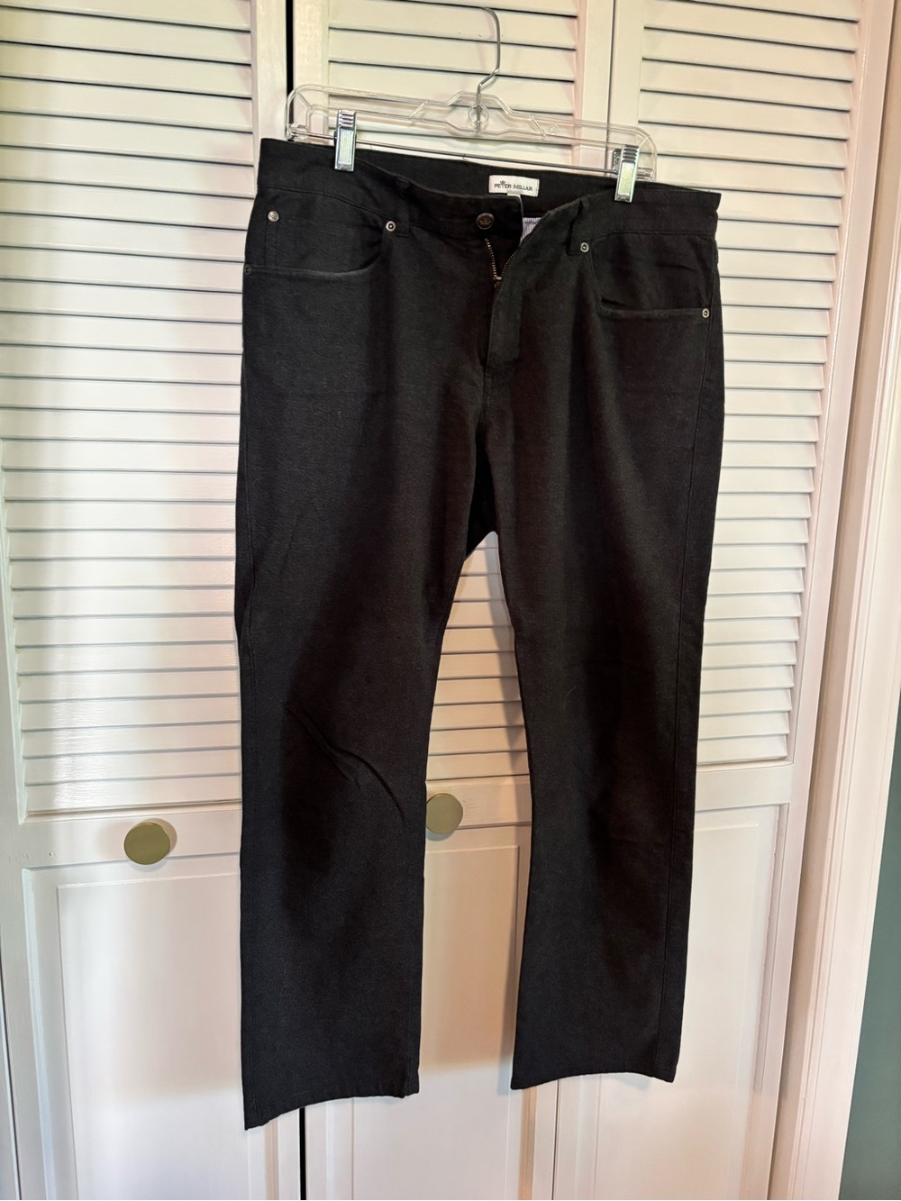 Peter Millar Men’s casual charcoal gray flannel pants